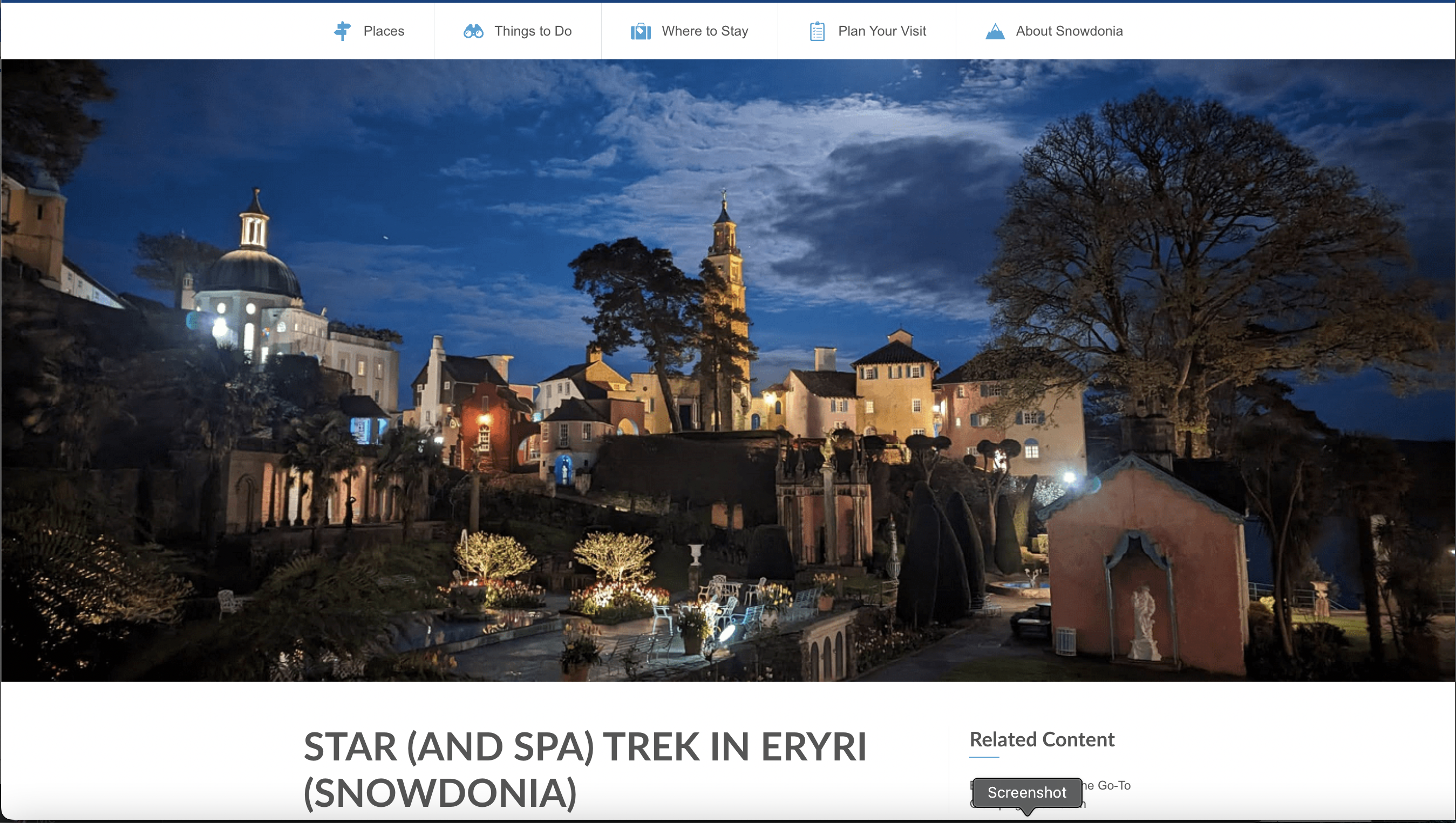 Picture of Portmeirion in North Wales
